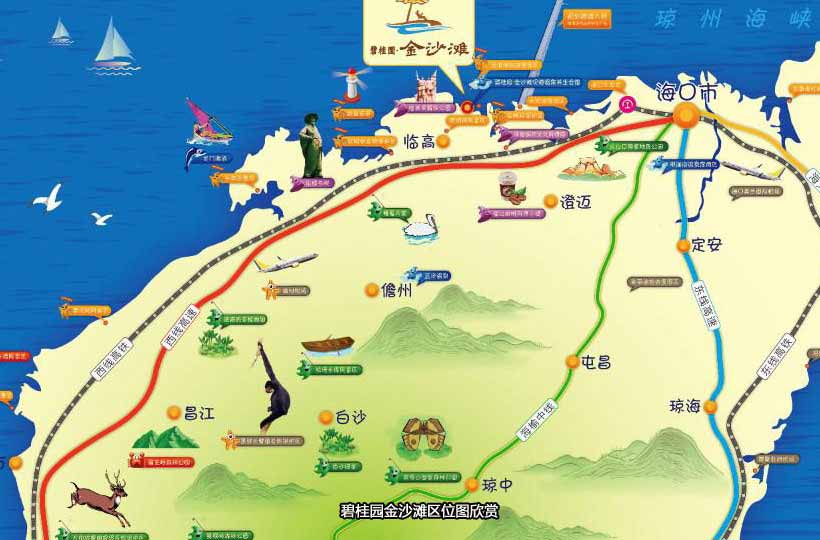 碧桂园金沙滩交通图