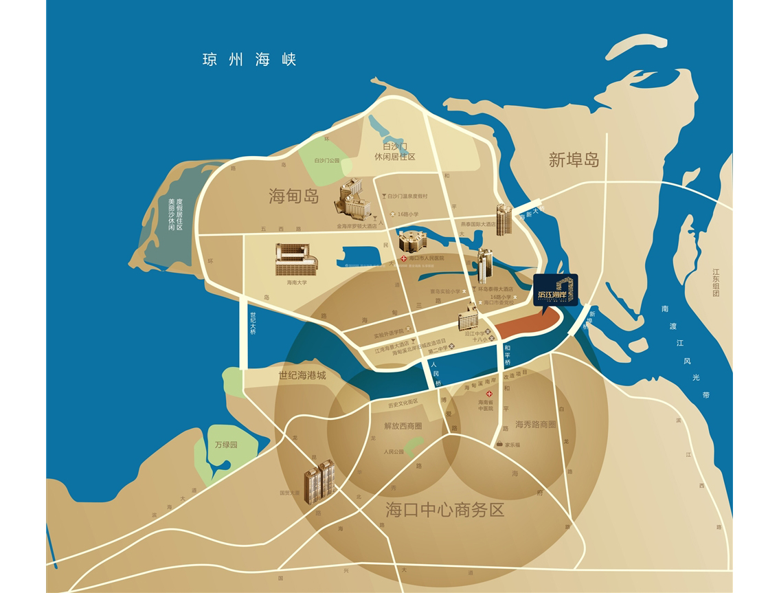 碧桂园滨江海岸交通图