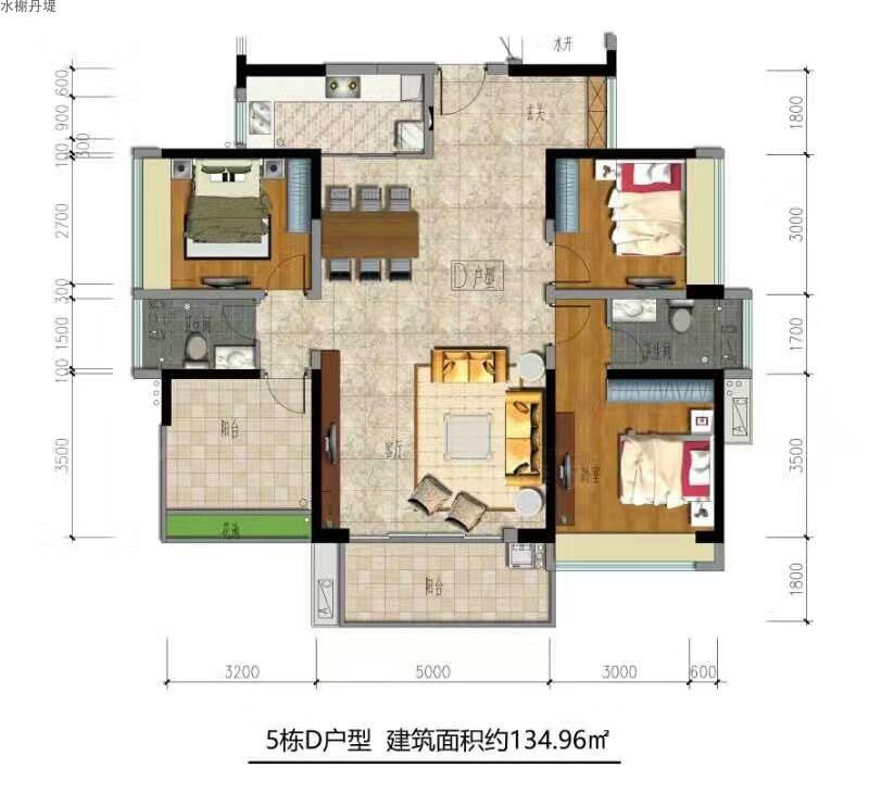 海南水榭丹堤户型图-三亚兴房网