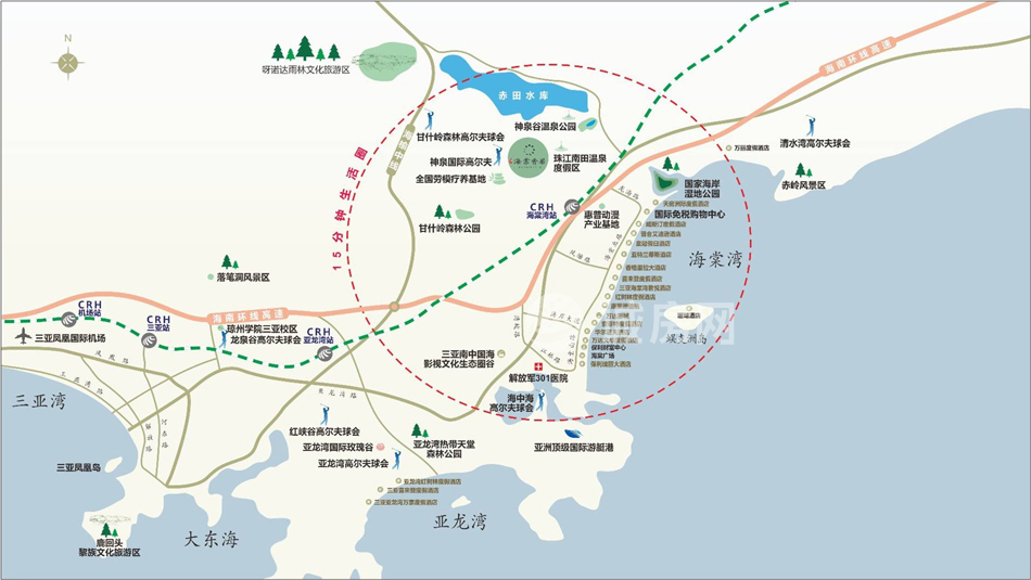 双大海棠香居交通图